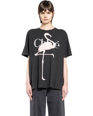 Chloé Generous Logo T-Shirt - Black