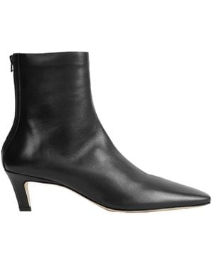 TOTEME Nappa Mid-Heel Boots - Black
