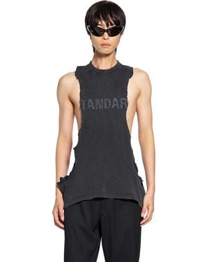 Balenciaga Ripped Tank Top - Black