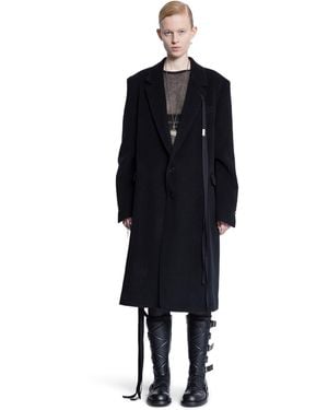 Ann Demeulemeester Coats - Black