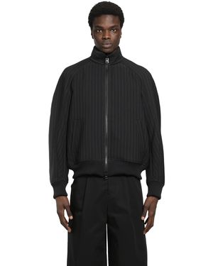 Sacai Matelassé Twill Blouson - Black
