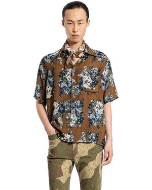 Kapital Camicia Aloha Maria Champêtre - Brown