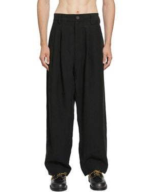 Ziggy Chen Wide Leg Trousers - Black