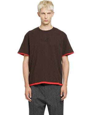 MM6 by Maison Margiela Reversible T-Shirt - Brown