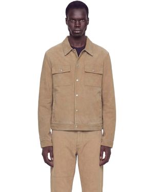 MM6 by Maison Margiela Denim Trucker Jacket - Brown