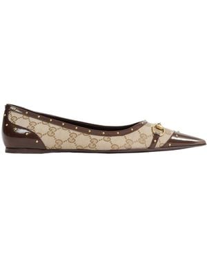 Gucci Savoy Ballerinas - Natural