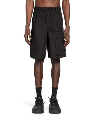 C.P. Company Microreps Boxy Lens Shorts - Black