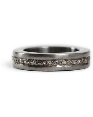 KUNDO K-40 Vega Diamond Band Ring - Metallic