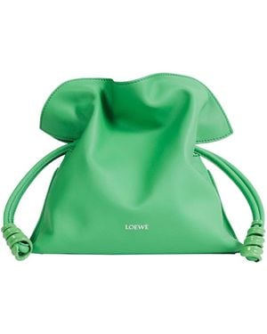 Loewe Flamenco Clutch Bag - Green