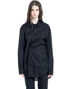 Ann Demeulemeester Elisabeth Long High Comfort Shirt - Blue