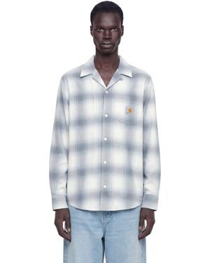 Carhartt L/S Tyers Shirt Cotton Twill - Blue