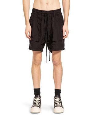 Thom Krom Cotton Canvas Drawstring Shorts - Black