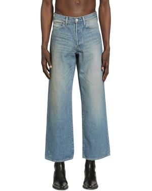 Ssstein Flared Wide Leg Jeans - Blue