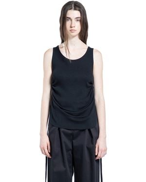 トップス 09SS ANN DEMEULEMEESTER Silk Tank Top Mara Wrinkled Cropped Tank Top – Ann Demeulemeester