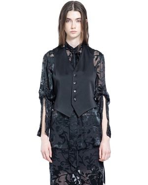 Ann Demeulemeester Tiuku Classic Waistcoat - Blue