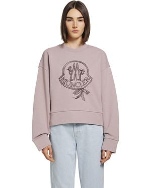 Moncler Ribbon Logo Sweatshirt - Red