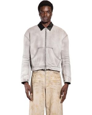 Acne Studios Faded Denim Jacket - Natural