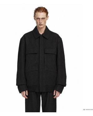 Transit Herringbone Field Jacket - Black