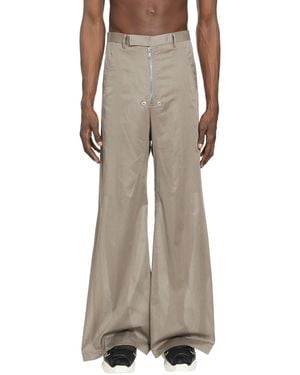 Rick Owens Belas Wide Leg Trousers - Natural