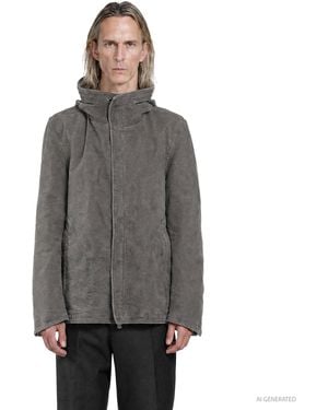Nicolo' Ceschi Berrini Aviator-Style Zip Jacket - Grey