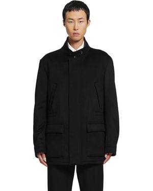Lardini Cashmere Field Jacket - Black