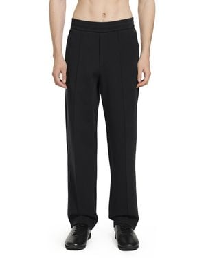 Emporio Armani Double Jersey Trousers - Black
