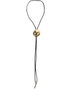 Panconesi Blow Up Cord Bolo Tie - Metallic