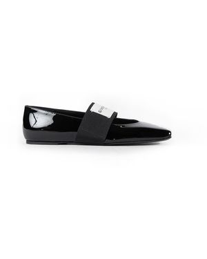 Givenchy Sliced Square Ballerinas - Black