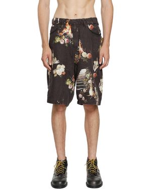 Undercover Linen Shorts - Blue