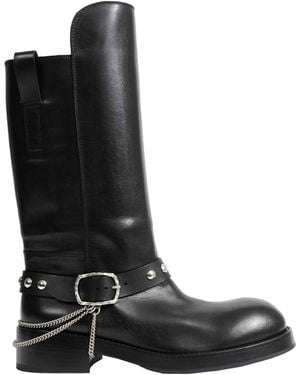 Ann Demeulemeester Edeed Riding Boots - Black