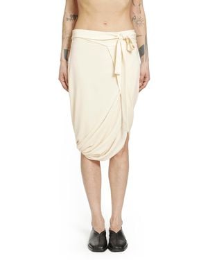 Lemaire Soft Wrap Midi Skirt - Natural