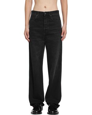 Gucci Cotton Denim Trousers - Black