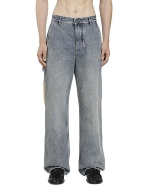 Loewe Washed Denim Jeans - Grey