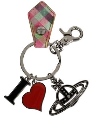 Vivienne Westwood I Love Orb Keyring - White