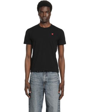 COMME DES GARÇONS PLAY Small Heart Cotton T-Shirt - Black