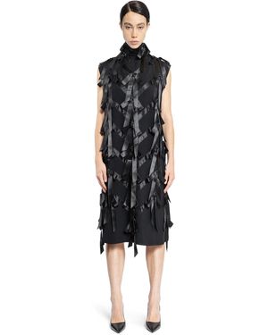 Prada Sablé Dress With Bows - Black