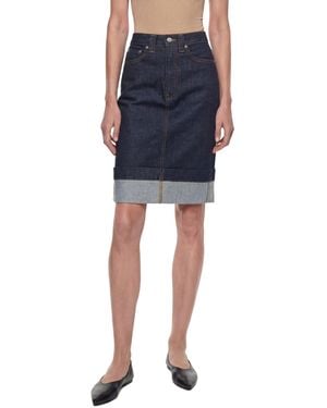 KHAITE Kendra Skirt - Blue