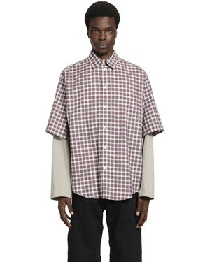 Balenciaga Wrong Sleeve Shirt - Purple
