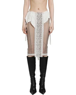 Dilara Findikoglu Past Edgest Skirt - Natural