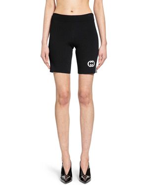 Gucci Interlocking G Viscose Shorts - Black