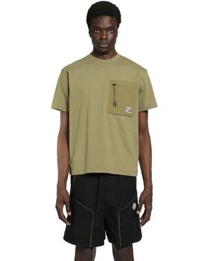 Moncler Utility Pocket Cotton T-Shirt - Green