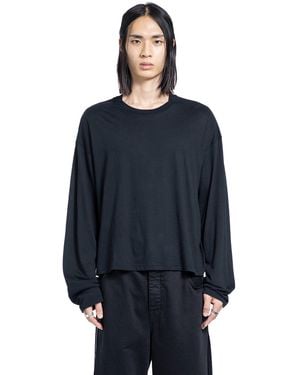Ann Demeulemeester Emil 'Hollow Sound' Long Sleeve T-Shirt - Blue