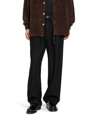 White Sand Drawstring Pants - Black