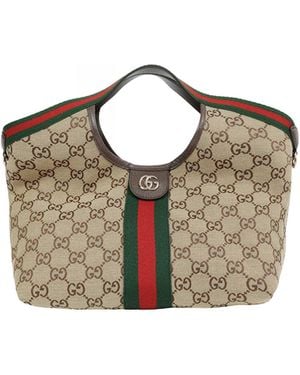 Gucci Giglio Small Tote Bag - Green