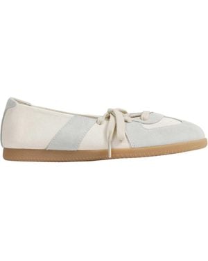 Maison Margiela Replica Soft Laced Ballet Flats - White
