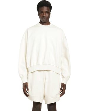 Roadless Cotton Jersey Boxy Sweatshirt - White