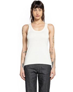 Lemaire Rib Tank Top - White
