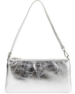 Courreges Zipped Leather Pouch - White