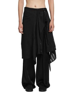 Ann Demeulemeester Aldrik Shirt Apron - Black