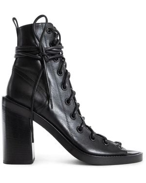 Ann Demeulemeester Bernardina Lace-Up Sandals - Black